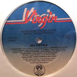 Sex pistols: Never Mind The Bollocks Here's The Sex Pistols  kansi G+ levy VG+ Käytetty LP