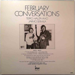 Hauta-aho Teppo & Jarmo Sermilä 1976 Jaselp 0006 February Conversations Used LP