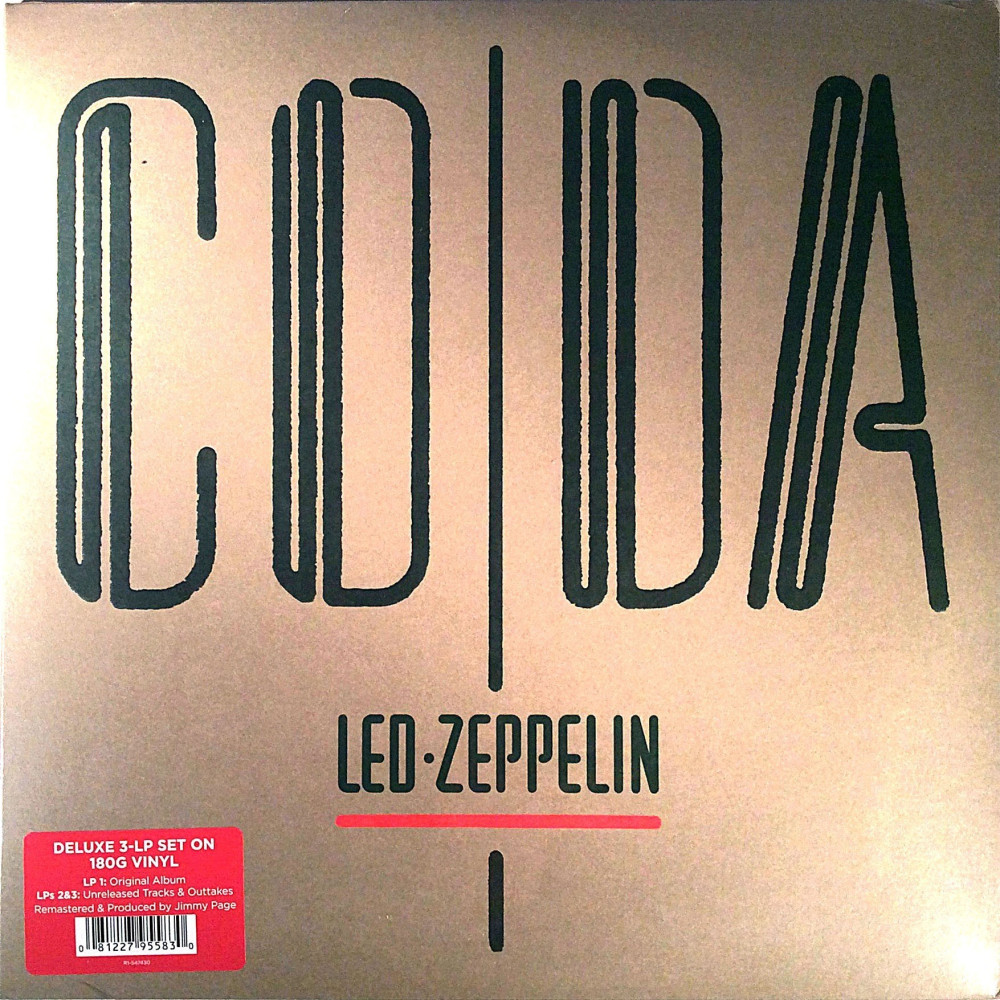 Led Zeppelin : Coda 3LP original album + 15 bonus tracks - LP