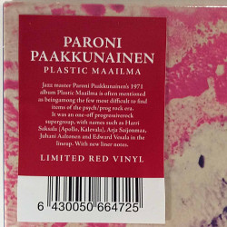 Paakkunainen Paroni : Plastic Maailma, red vinyl - uusi LP