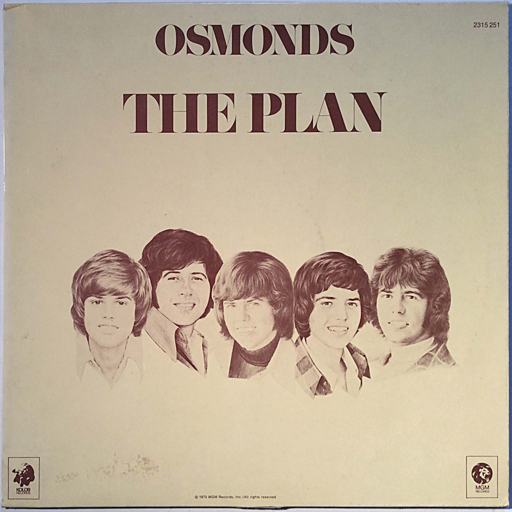 Osmonds : The Plan mukana sanaliite 60cm x 30cm - Begagnat LP