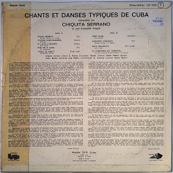 Chiquita Serrano et son ensemble Cubain : Chants et danses typiques de Cuba - Used LP