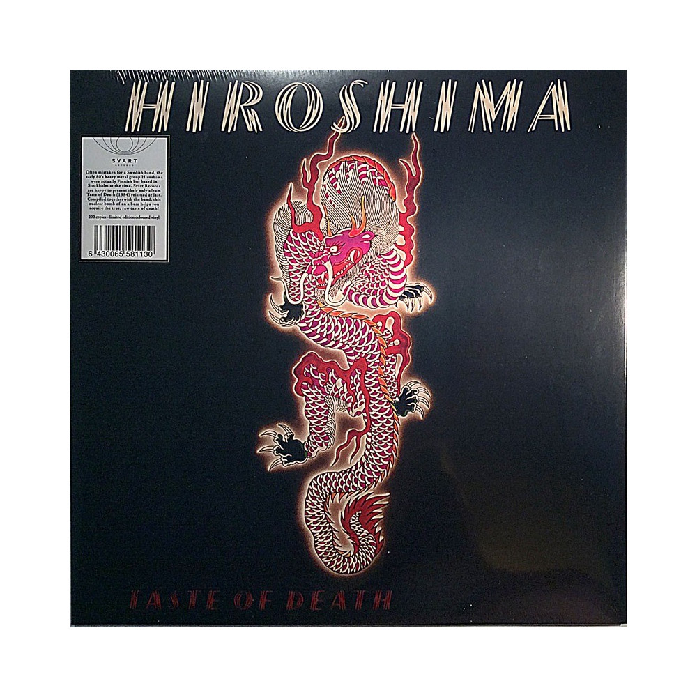 Hiroshima : Taste Of Death, punainen vinyyli - uusi LP