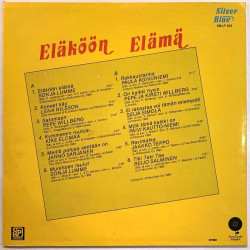 Sonja Lumme, Seija Simola, Jarno Sarjanen LP Eläköön elämä  kansi EX levy EX Käytetty LP