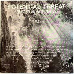 Potential Threat LP Demand an alternative  kansi VG+ levy EX Käytetty LP