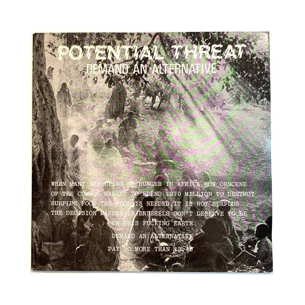 Potential Threat LP Demand an alternative  kansi VG+ levy EX Käytetty LP