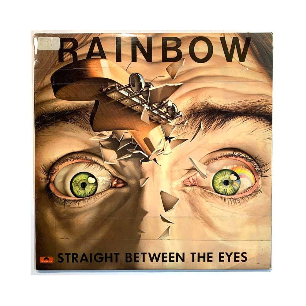 Rainbow LP Straight between the eyes  kansi VG levy VG Käytetty LP