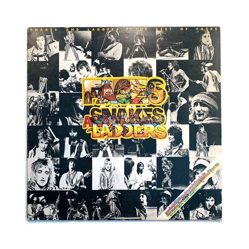 Faces LP Snakes and ladders / The Best Of Faces  kansi VG levy EX Käytetty LP