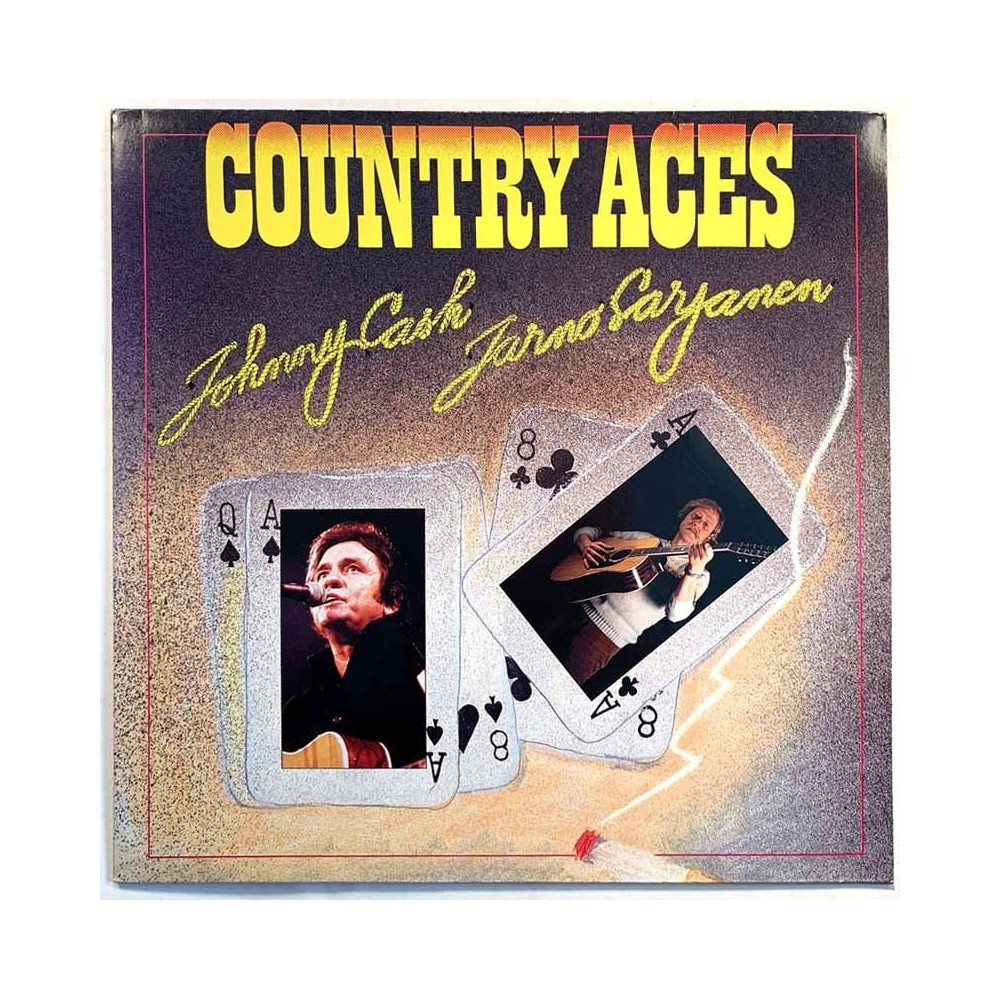 Cash Johnny / Jarno Sarjanen  LP Country Aces  kansi EX- levy EX Käytetty LP