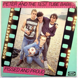 Peter And The Test Tube Babies LP Pissed And Proud  kansi VG+ levy EX Käytetty LP