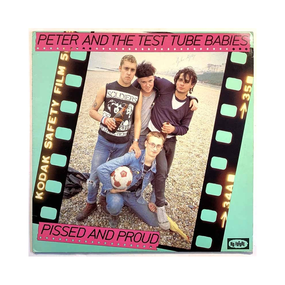 Peter And The Test Tube Babies LP Pissed And Proud  kansi VG+ levy EX Käytetty LP