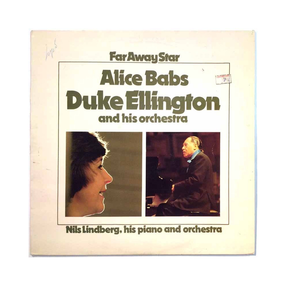 Babs Alice, Duke Ellington Käytetty LP-Levy Far Away Star  kansi VG- levy G+ Käytetty LP