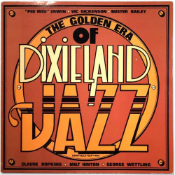 Pee Wee Erwin, Vic Dickenson... Käytetty LP-Levy The Golden Era Of Dixieland Jazz  kansi EX levy EX- Käytetty LP