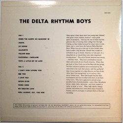 Delta Rhythm Boys Käytetty LP-Levy The Delta Rythm Boys  kansi EX levy EX Käytetty LP
