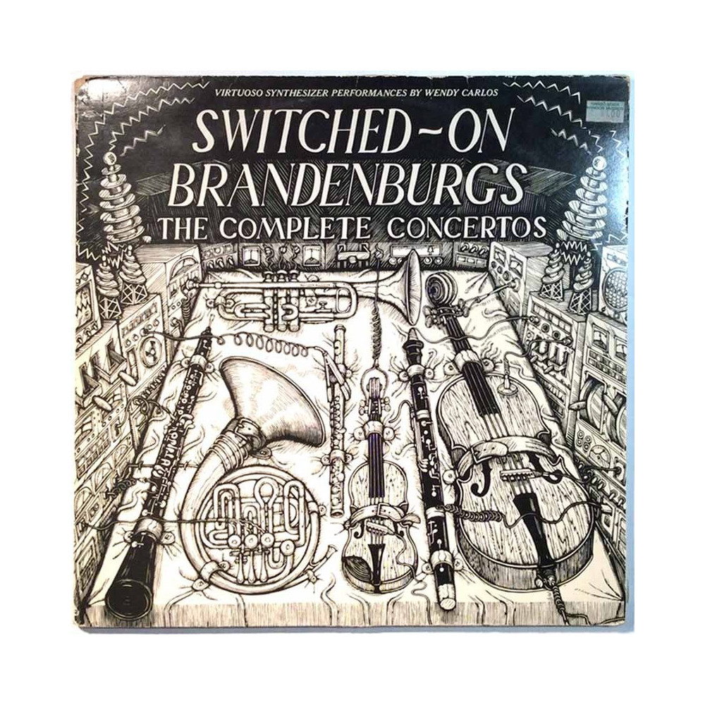 Carlos Wendy Käytetty LP-Levy Switched-On Brandenburgs 2LP  kansi VG- levy EX- Käytetty LP