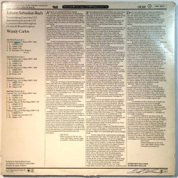 Carlos Wendy Käytetty LP-Levy Switched-On Brandenburgs 2LP  kansi VG- levy EX- Käytetty LP