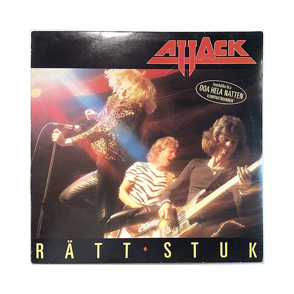 Attack Käytetty LP-Levy Rätt Stuk  kansi EX levy EX Käytetty LP