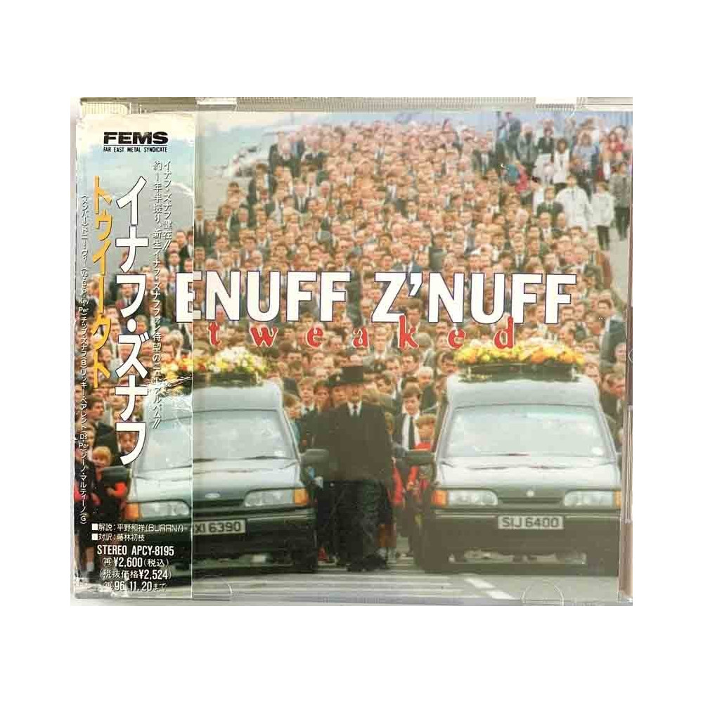 Enuff Z'nuff CD-levy Tweaked, made in Japan  kansi EX levy EX Käytetty CD