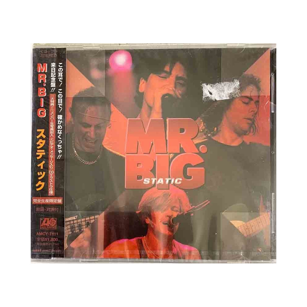 Mr. Big CD-levy Static, made in Japan  kansi EX levy EX Käytetty CD