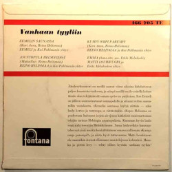 Eemeli, Reino Helismaa, Louhivuori: Vanhaan tyyliin EP  kansi EX levy EX- käytetty vinyylisingle