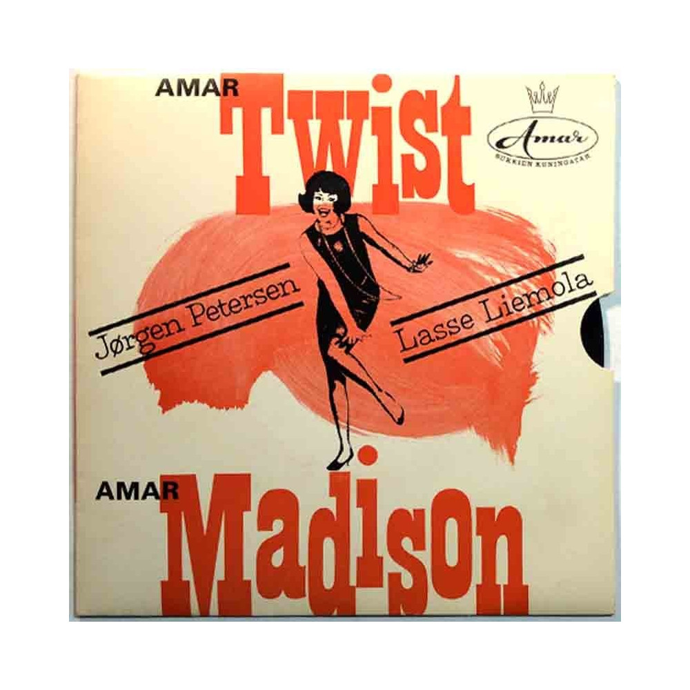 Lasse Liemola / Jörgen Petersen 1962 YEP-98  YS-97 Amar Twist / Amar Madison begagnad singelskiva