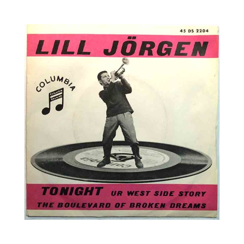 Lill Jörgen 1961 45 DS 2204 Boulevard Of Broken Dreams / Tonight begagnad singelskiva