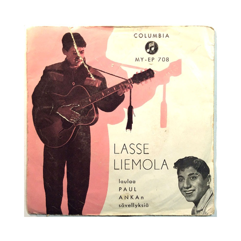 Liemola Lasse 1959 MY-EP 708 Laulaa Paul Ankan sävellyksiä EP begagnad singelskiva