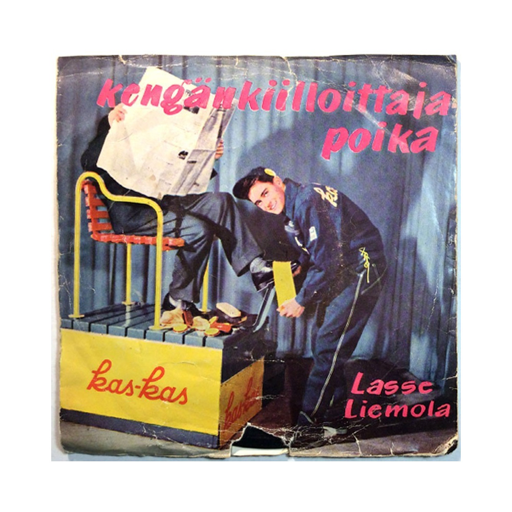 Liemola Lasse 1959 MY-EP 713 Kengänkiiloittaja poika EP begagnad singelskiva