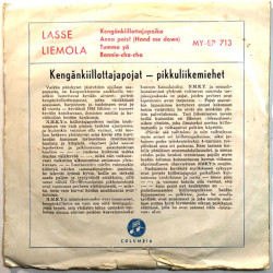Liemola Lasse 1959 MY-EP 713 Kengänkiiloittaja poika EP begagnad singelskiva