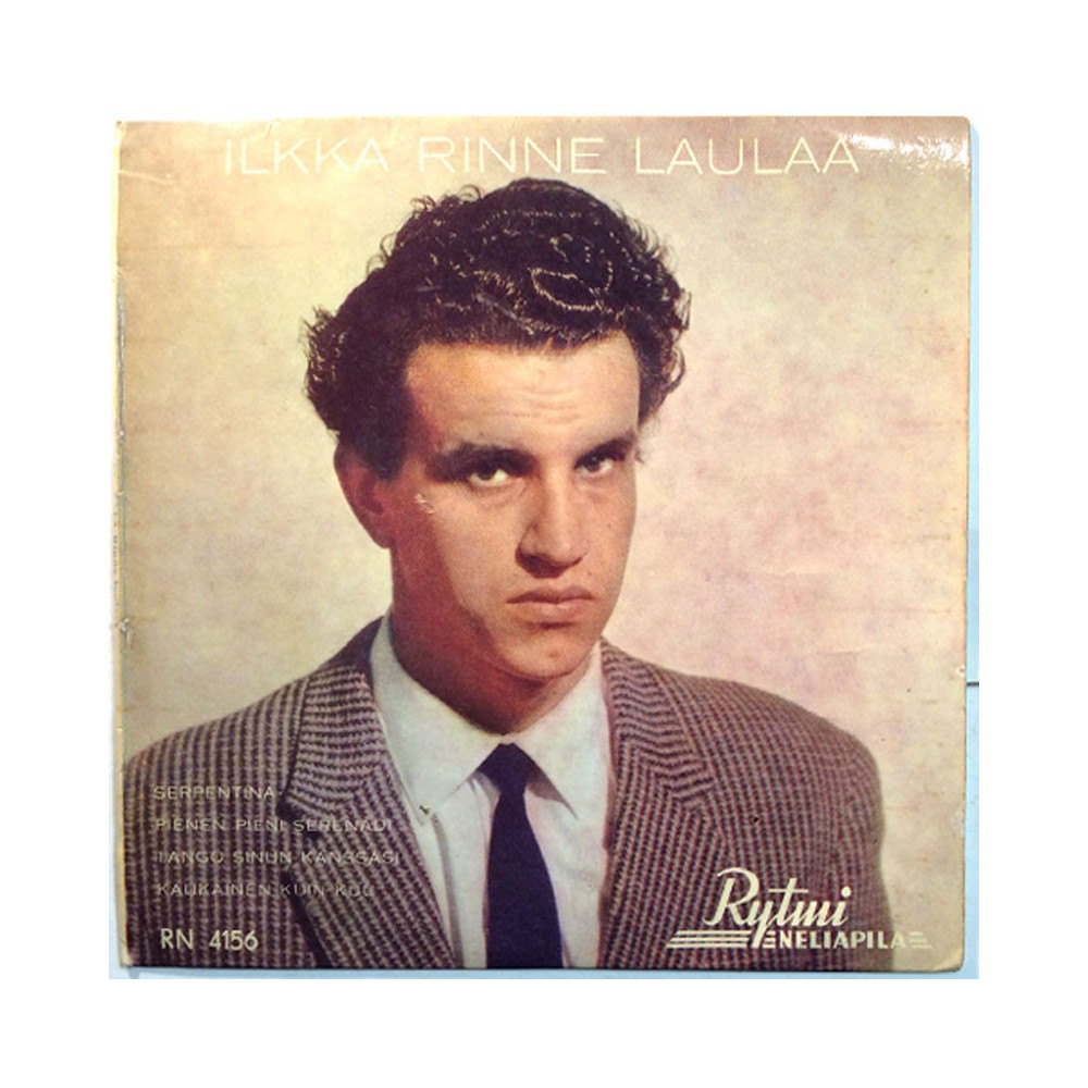 Rinne Ilkka: Ilkka Rinne Laulaa EP  kansi VG+ levy VG- käytetty vinyylisingle