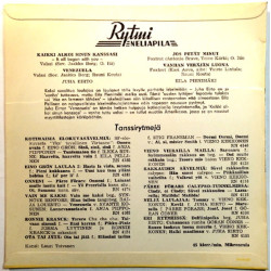 Pienimäki Eila / Juha Eirto 1959 RN 4176 Kaikki alkoi sinun kanssasi EP begagnad singelskiva