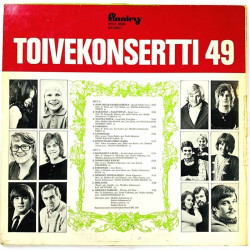 Carola, Kai Hyttinen, Frederik ym. LP Toivekonsertti 49  kansi G+ levy VG+ LP