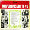 Carola, Kai Hyttinen, Frederik ym. LP Toivekonsertti 49  kansi G+ levy VG+ LP