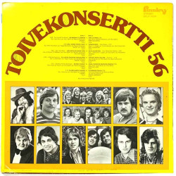 Johnny, Karma, Pepe Willberg ym. LP Toivekonsertti 56  kansi VG levy VG+ LP