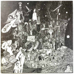 Rudimentary Peni LP Death Church  kansi EX levy EX LP