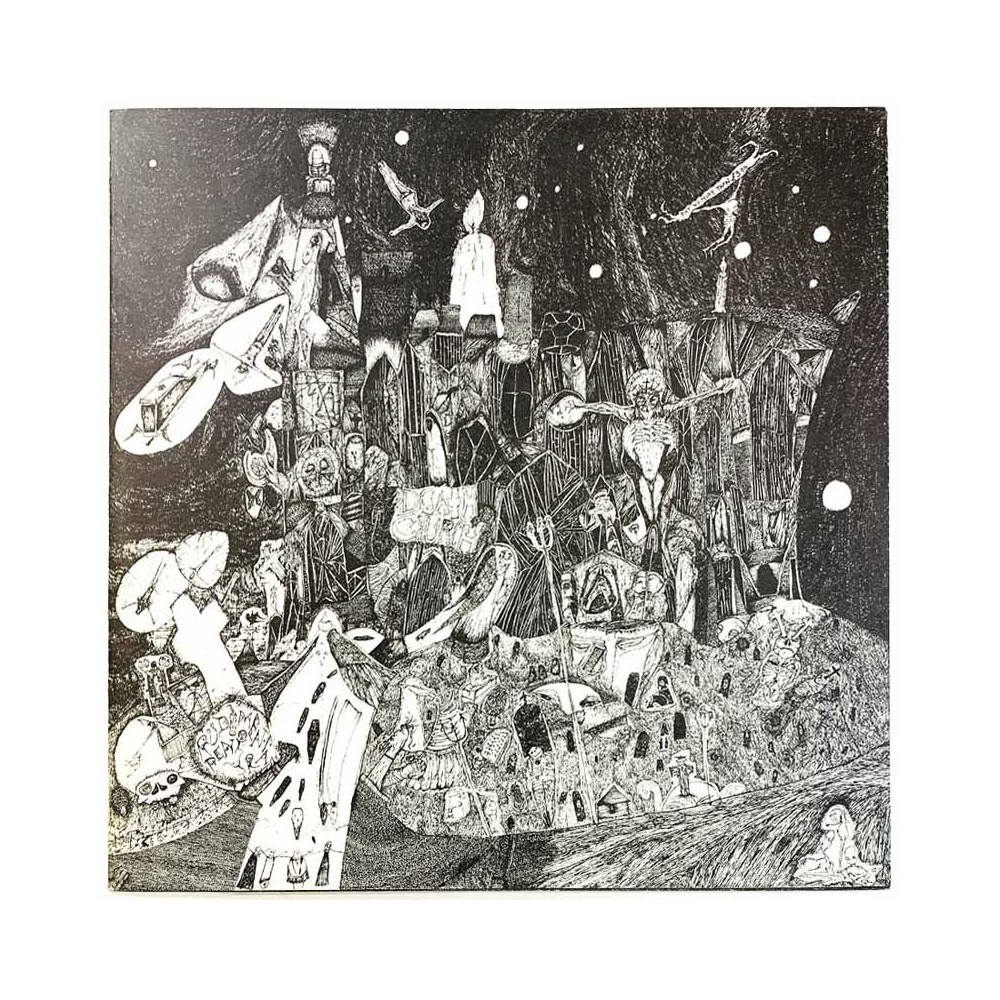 Rudimentary Peni LP Death Church  kansi EX levy EX LP