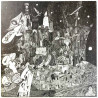 Rudimentary Peni LP Death Church  kansi EX levy EX LP