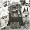 Rudimentary Peni LP Death Church  kansi EX levy EX LP