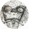 Rudimentary Peni LP Death Church  kansi EX levy EX LP