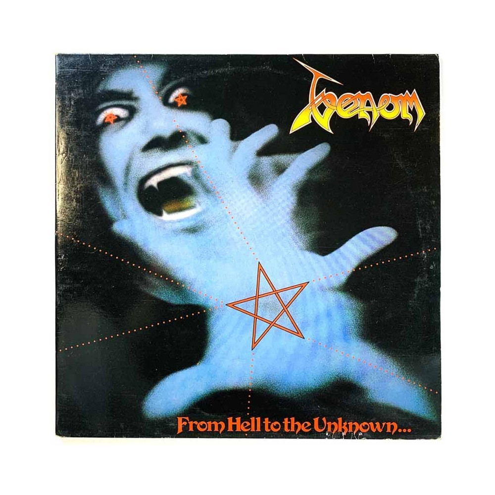 Venom LP From Hell to the Unknown... 2LP  kansi EX- levy EX LP