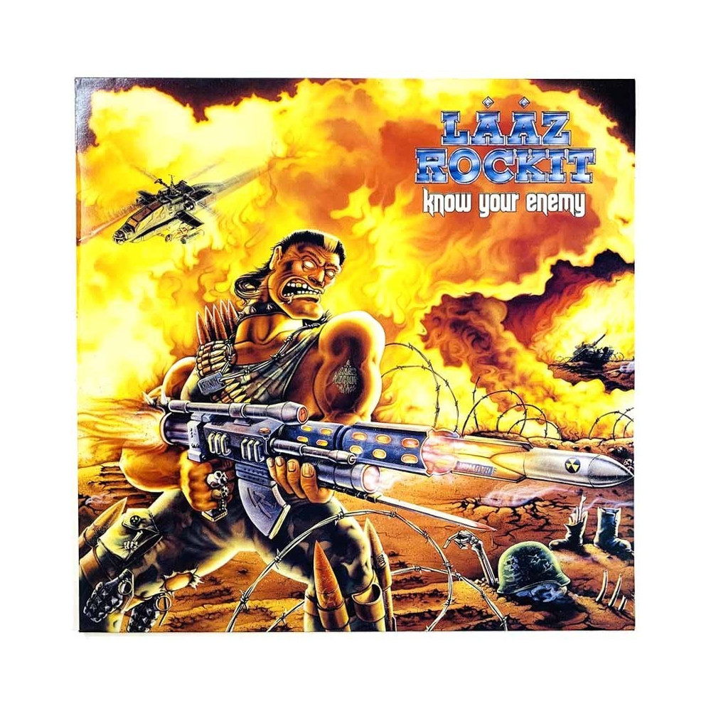 Lääz Rockit LP Know your enemy  kansi EX levy EX LP