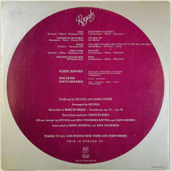 Royals LP Spring 76  kansi VG+ levy EX- LP
