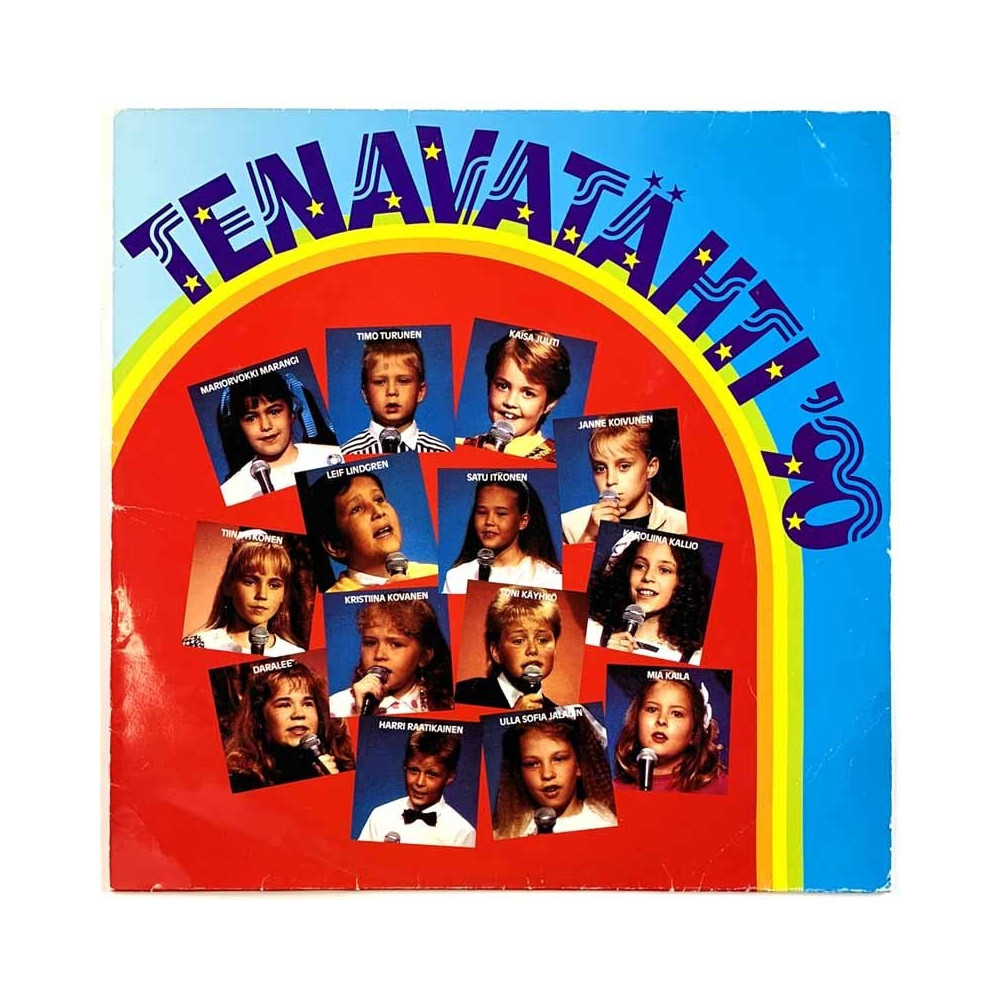Timo Turunen, Leif Lindgren, Karoliina Kallio LP Tenavatähti ‘90  kansi VG levy EX Käytetty LP