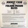 Cash Johnny LP Folsom Prison Blues vol.1  kansi VG+ levy EX Käytetty LP