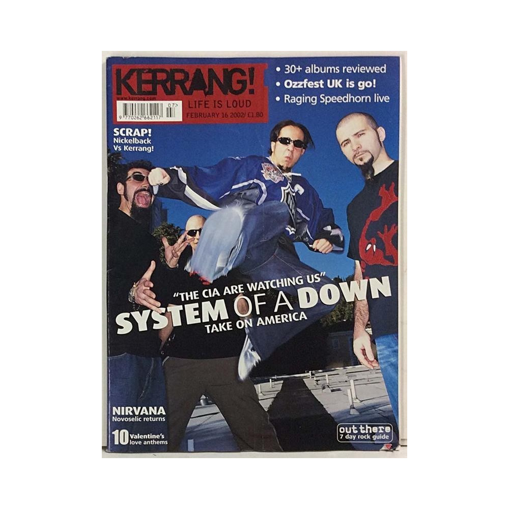 Kerrang 2002 No.February 16 System Of Down,Nirvana
