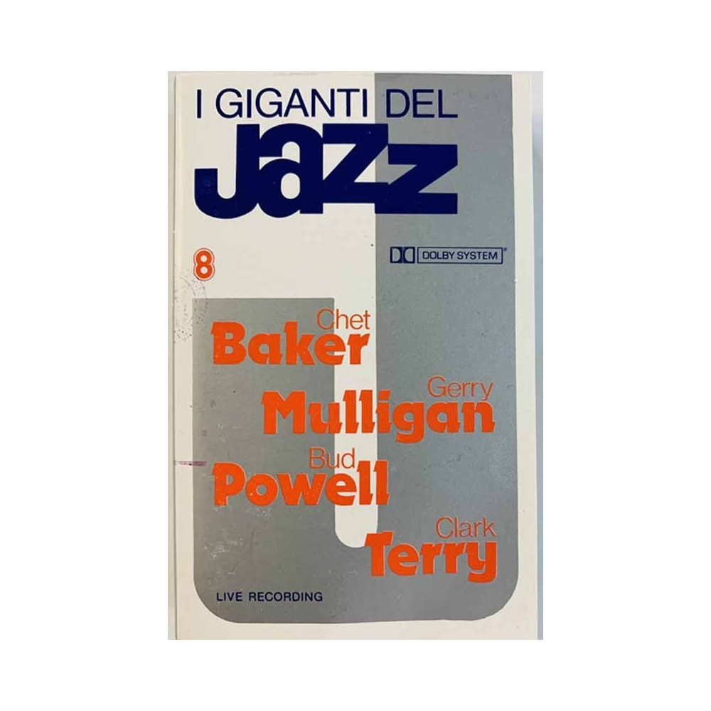Chet Baker, Gerry Mulligan, Bud Powell: Giants of Jazz 8 kansipaperi EX , musiikkikasetin kunto EX käytetty kasetti