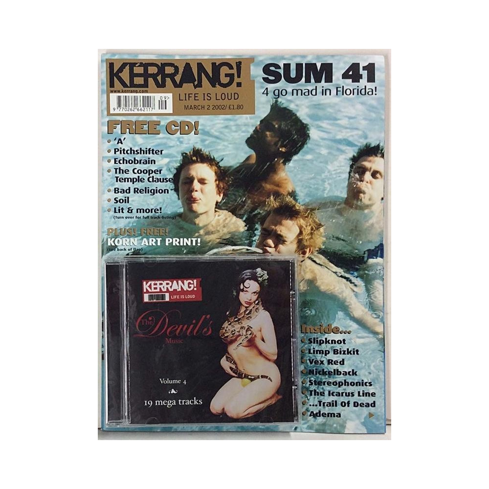 Kerrang + CD 2002 No.March 2 Bad Religion,Sum 41,Nickelback,Stereophonics