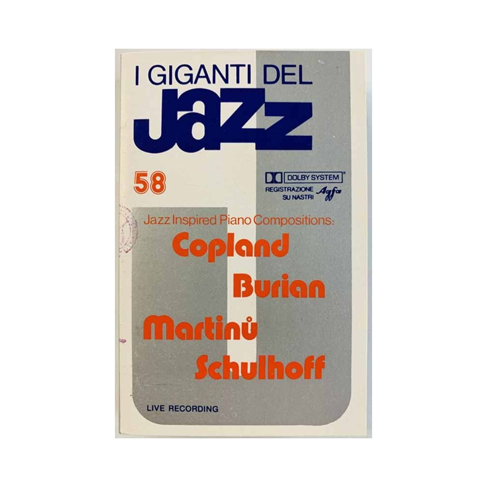 Copland Aaron, Burian, Martinu: Giants of Jazz 58 kansipaperi EX , musiikkikasetin kunto EX käytetty kasetti