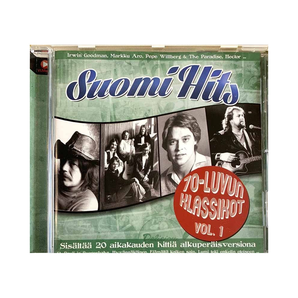 Fredi, Kirka, Hector ym. CD Suomi Hits: 70-luvun klassikot v.1  kansi EX levy EX Käytetty CD