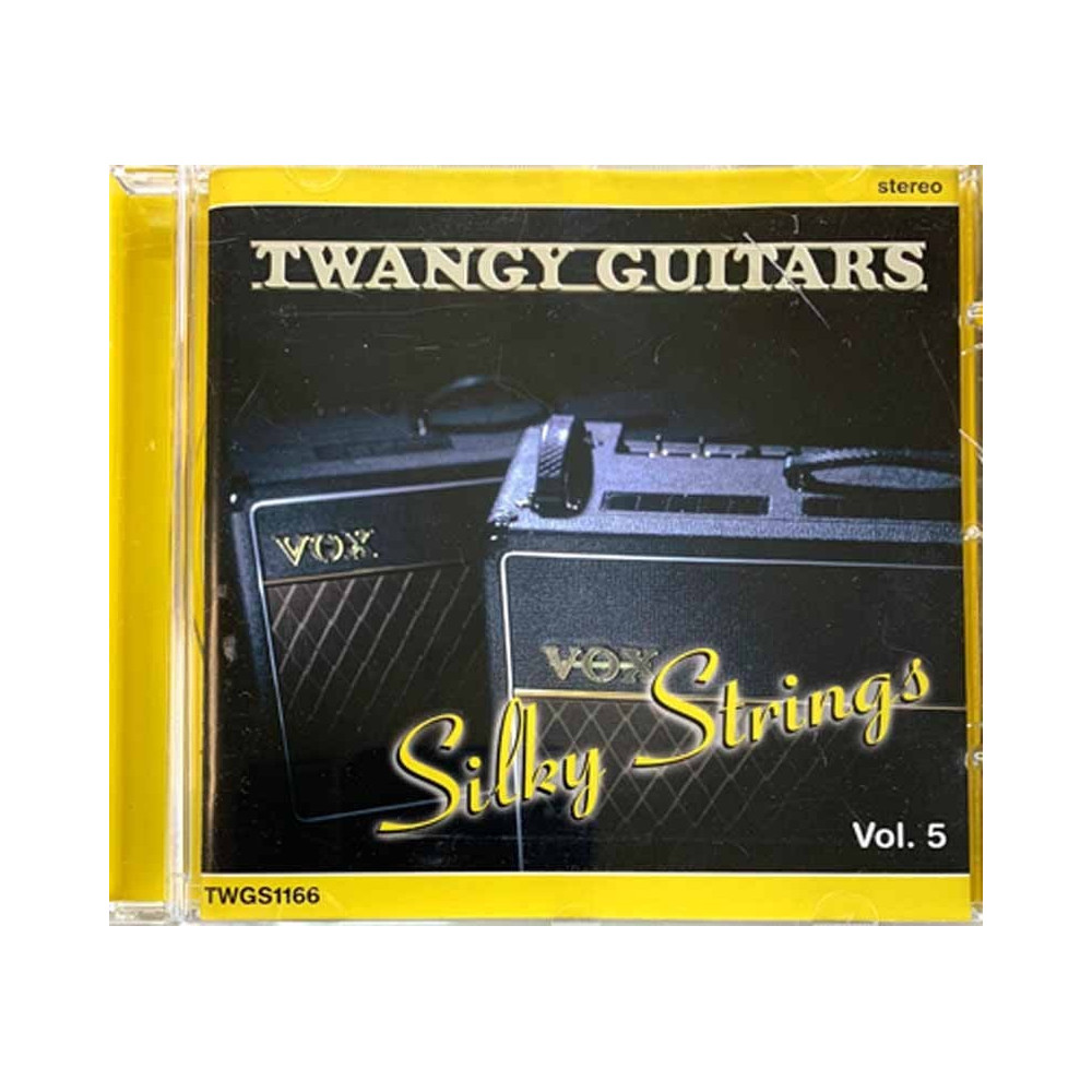 Suave Twisters, Waymen, Köyhät ym. CD Twangy Guitars Silky Strings vol.5  kansi VG+ levy EX Käytetty CD